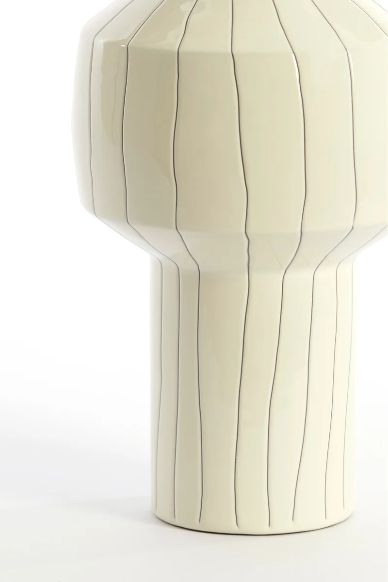 Vase Senuma 33x16 cm Weiß