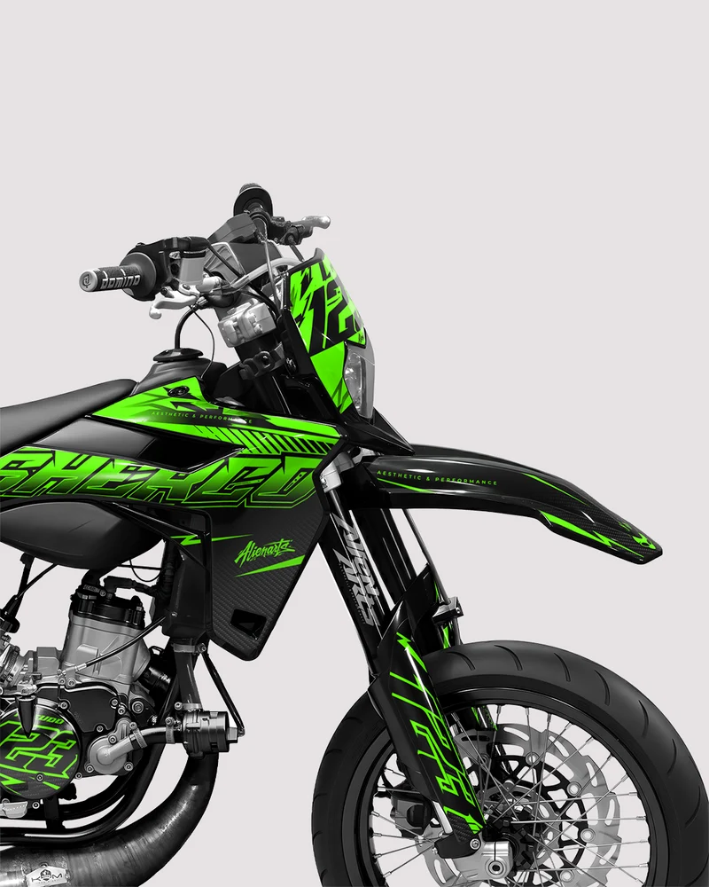 REAPER - Kit deco SHERCO 50cc - Vert