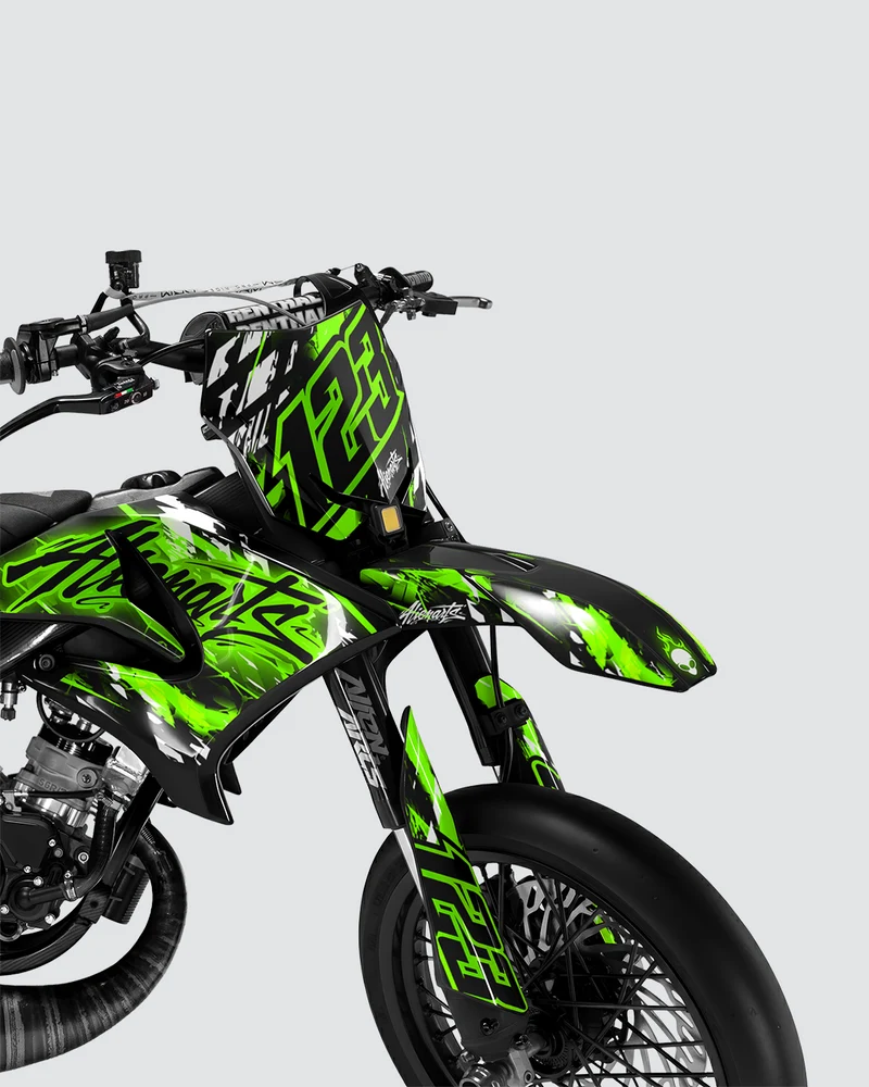 ROGUE - Kit deco YAMAHA DT 50cc - Vert