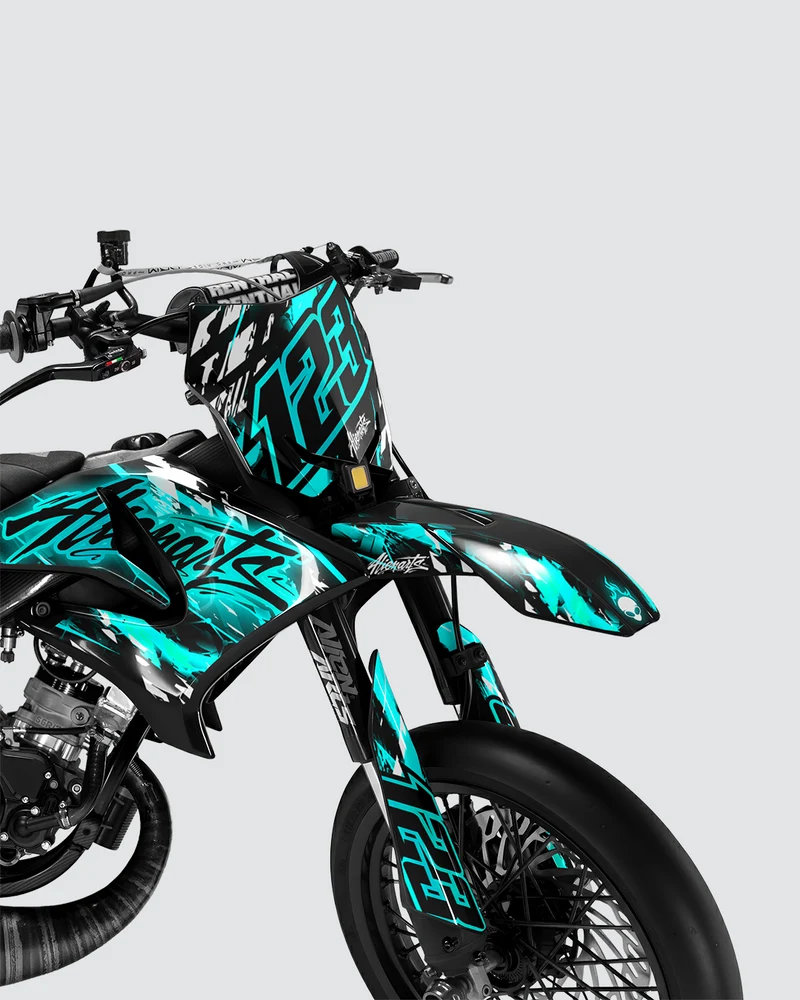 ROGUE - Kit deco YAMAHA DT 50cc - Turquoise
