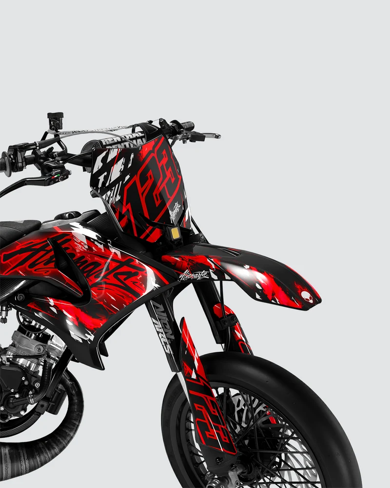 ROGUE - Kit deco YAMAHA DT 50cc - Rouge