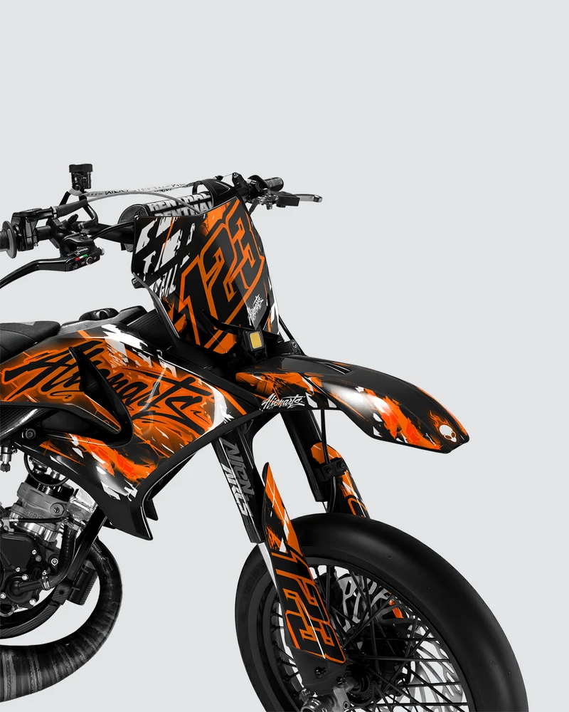 ROGUE - Kit deco YAMAHA DT 50cc - Orange
