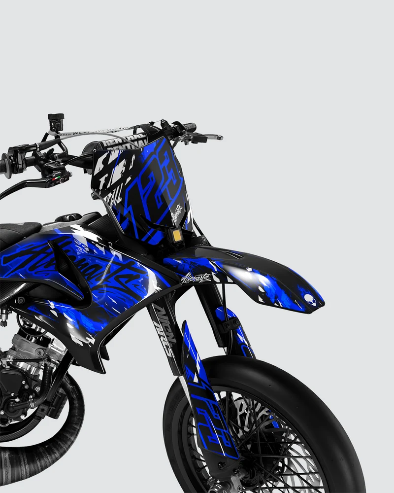 ROGUE - Kit deco YAMAHA DT 50cc - Bleu