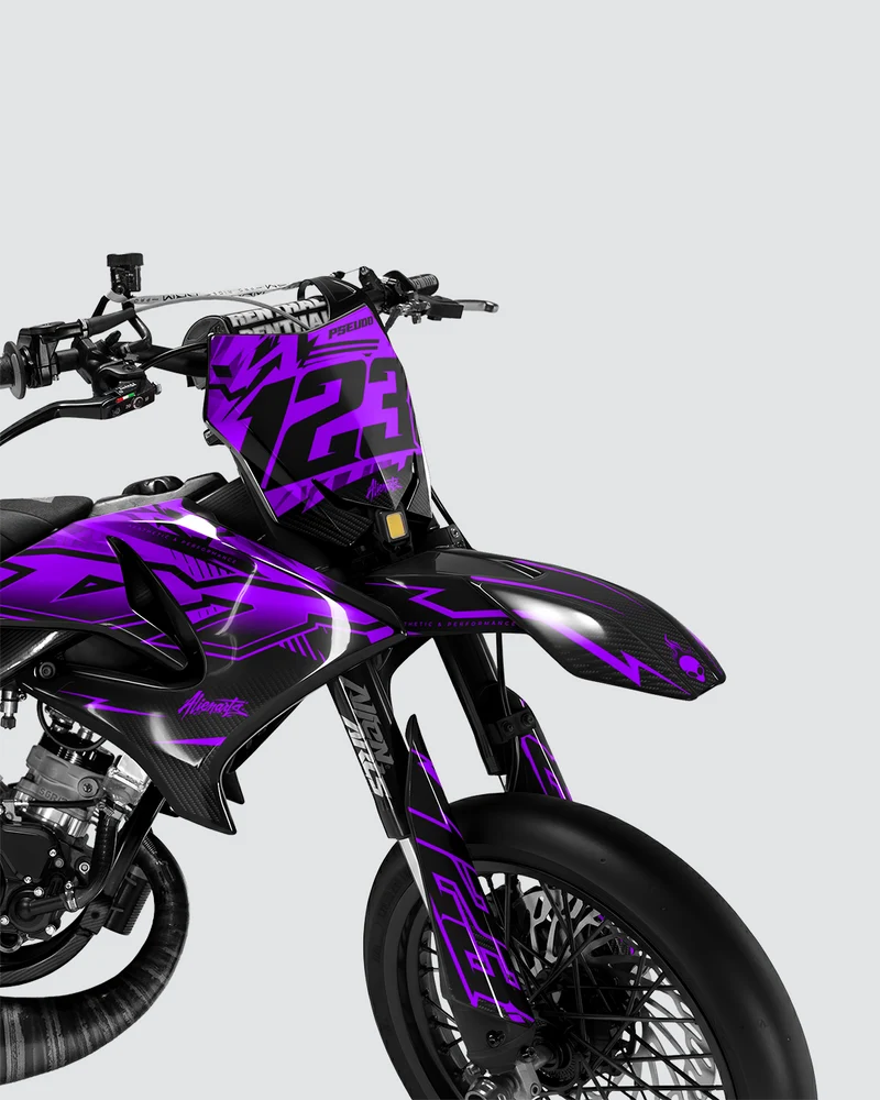 REAPER - Kit deco YAMAHA DT 50cc - Violet