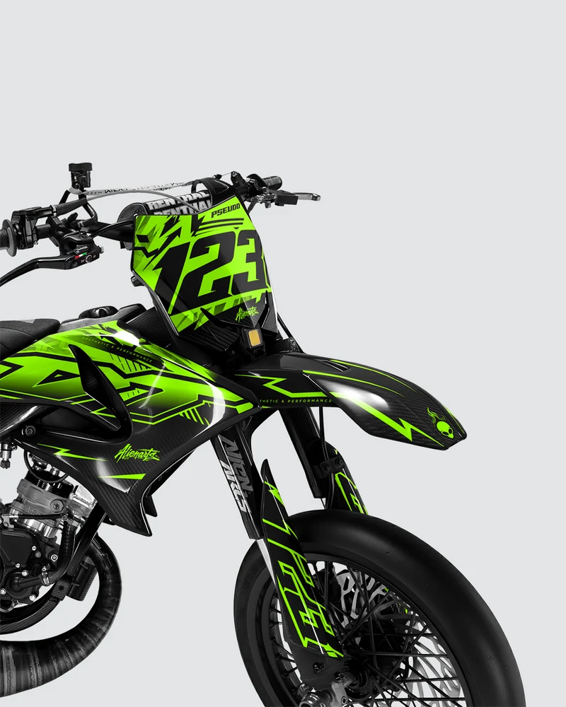 REAPER - Kit deco YAMAHA DT 50cc - Vert