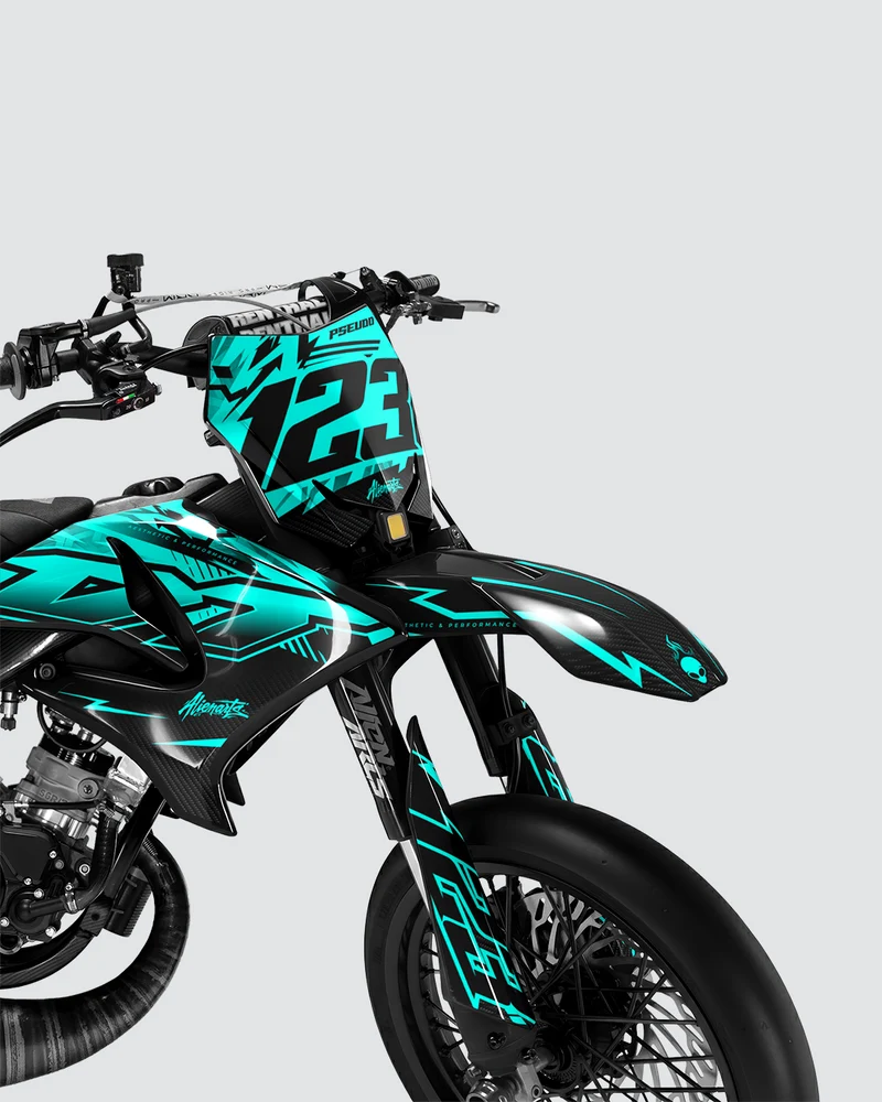 REAPER - Kit deco YAMAHA DT 50cc - Turquoise