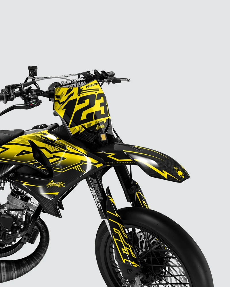 REAPER - Kit deco YAMAHA DT 50cc - Jaune