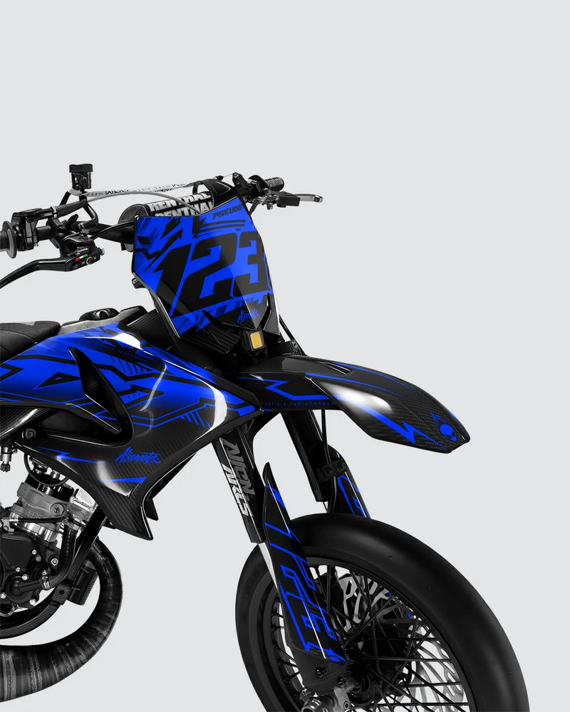 REAPER - Kit deco YAMAHA DT 50cc - Bleu