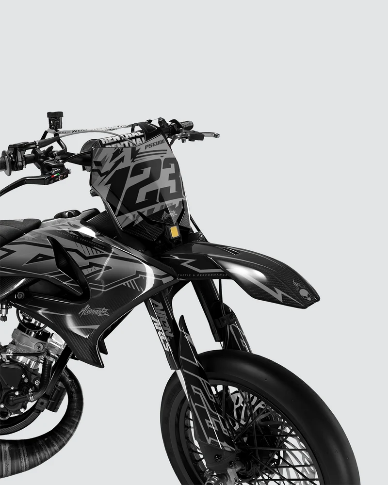 REAPER - Kit deco YAMAHA DT 50cc - Blanc