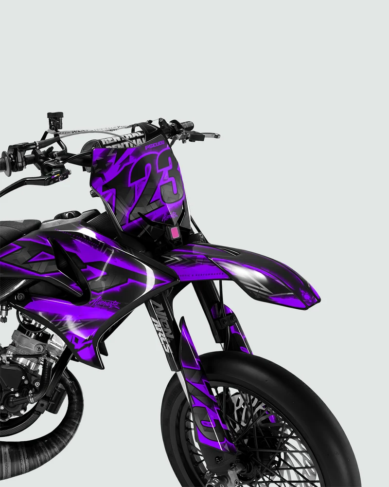 RAZOR - Kit deco YAMAHA DT 50cc - Violet