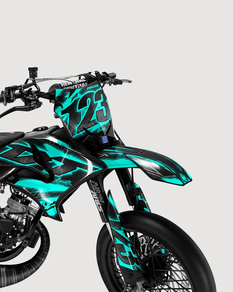 RAZOR - Kit deco YAMAHA DT 50cc - Turquoise