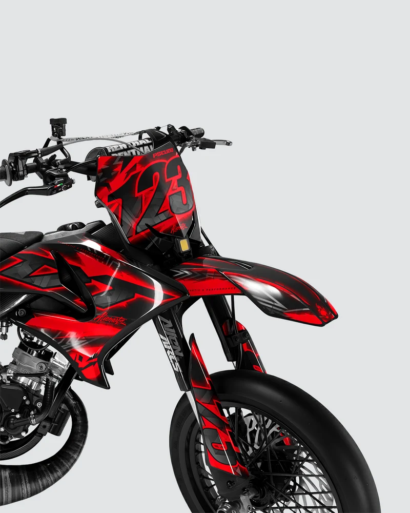 RAZOR - Kit deco YAMAHA DT 50cc - Rouge