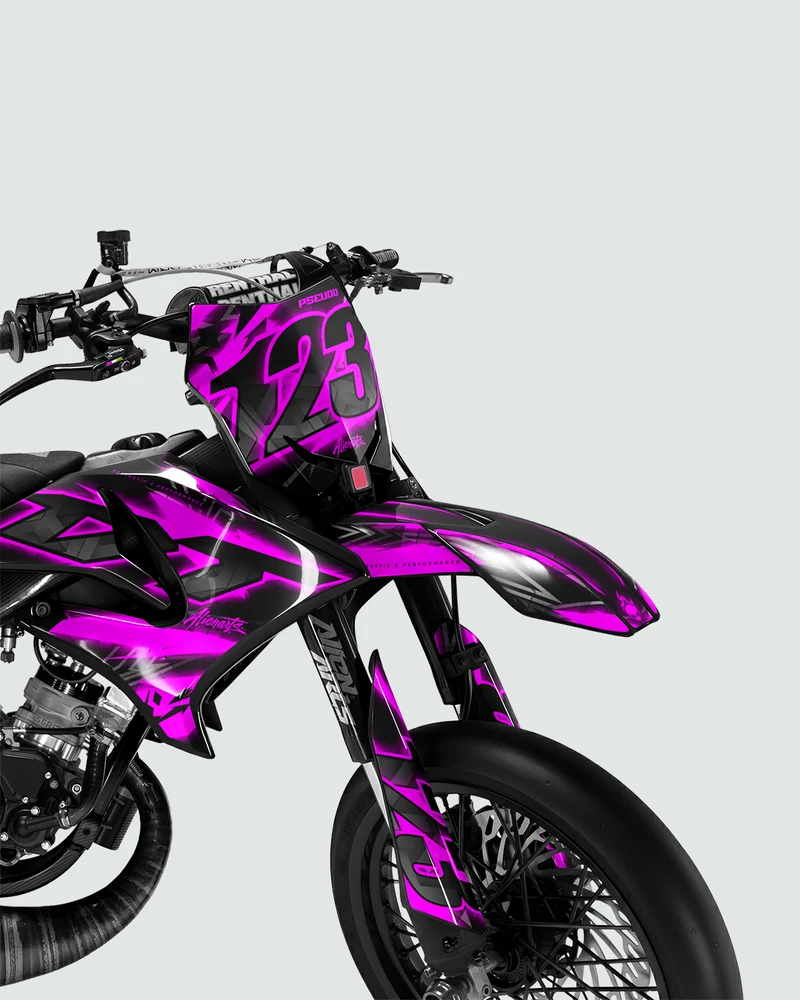 RAZOR - Kit deco YAMAHA DT 50cc - Rose