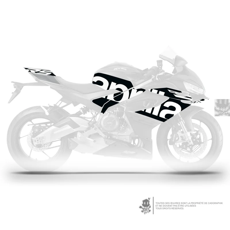 APRILIA KIT DÉCO - RS 660 25 PACK LOGO - WHI - ONLY X