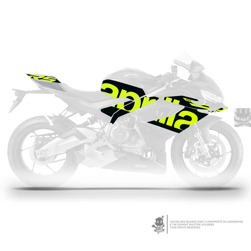 APRILIA KIT DÉCO - RS 660 25 PACK LOGO - GREEN - ONLY X