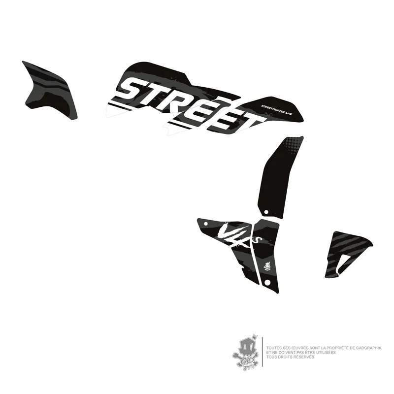 DUCATI KIT DÉCO - STREETFIGHTER V4 BLACK RAGE - ONLY 50