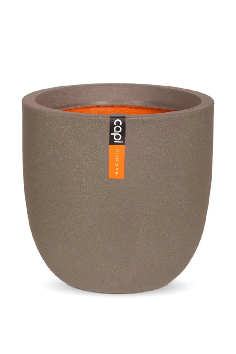 Capi Blumentopf Smooth Kugel 35x34 Warm Taupe