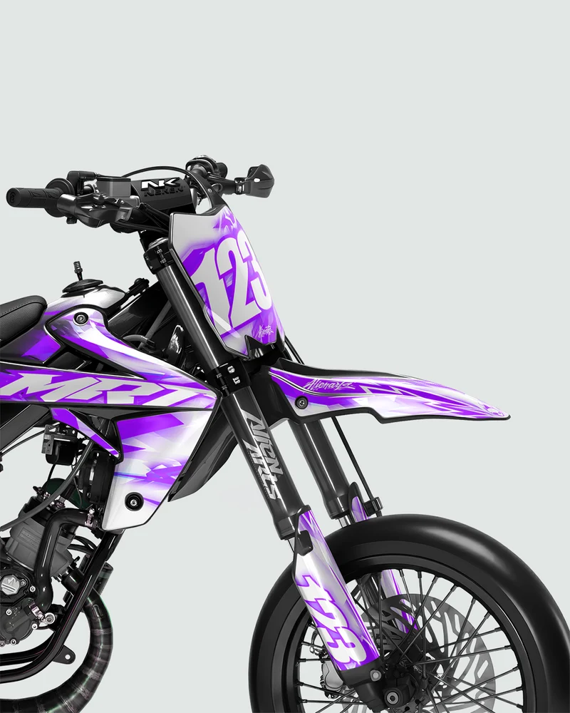 RUSH - Kit deco RIEJU 50cc - Violet