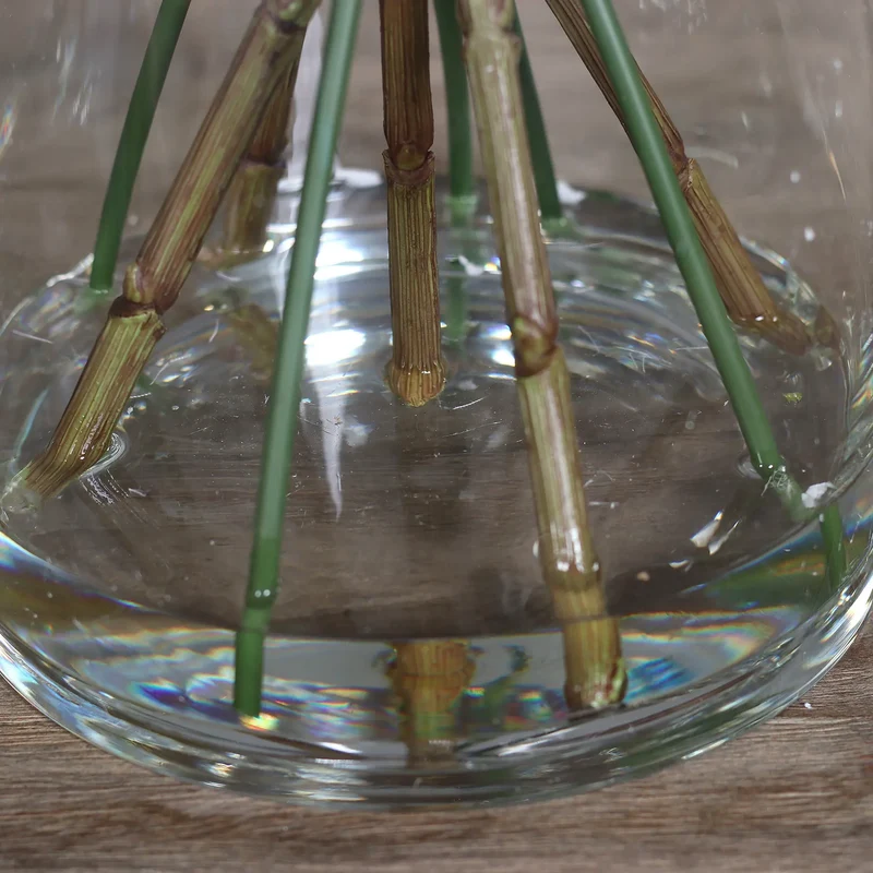 Künstlicher Hortensienstrauß - Stilgar | 40 cm | in Glasvase mit künstl. Wasser