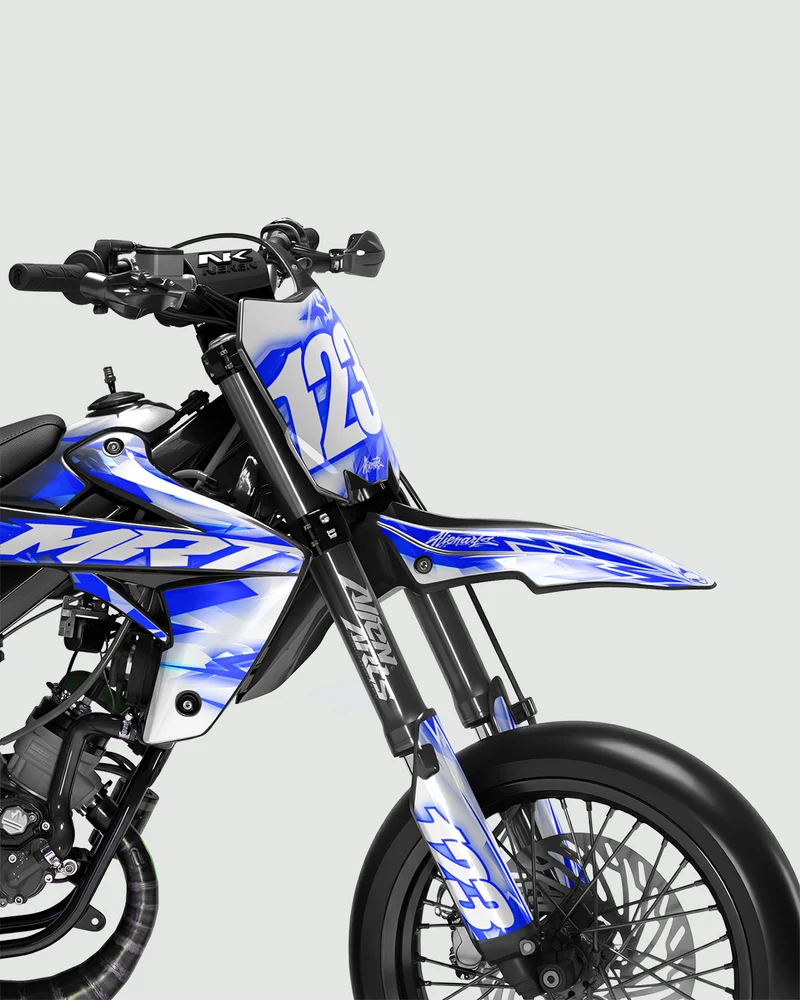 RUSH - Kit deco RIEJU 50cc - Bleu