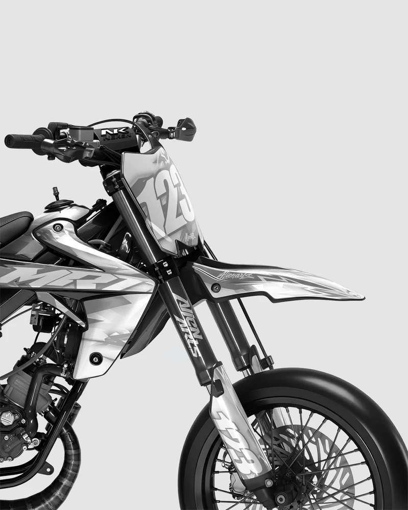 RUSH - Kit deco RIEJU 50cc - Blanc