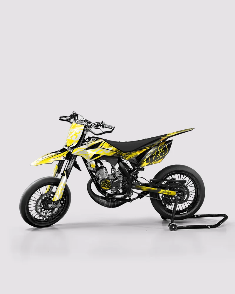 RUSH - Kit deco BETA 50cc - Jaune