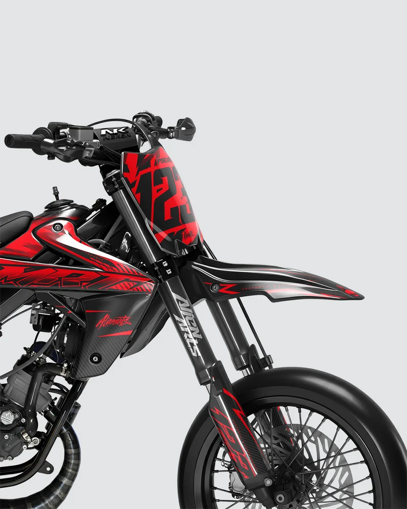 REAPER - Kit deco RIEJU 50cc - Rouge