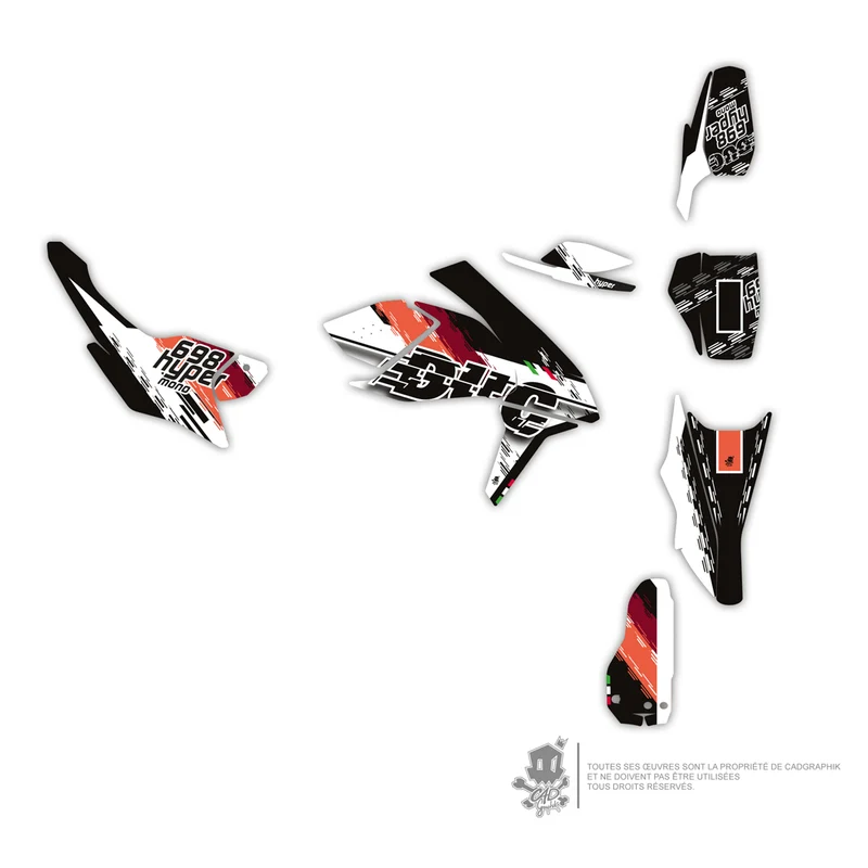 DUCATI KIT DÉCO - HYPERMOTARD 698 MONO-STRIPE - ONLY 50