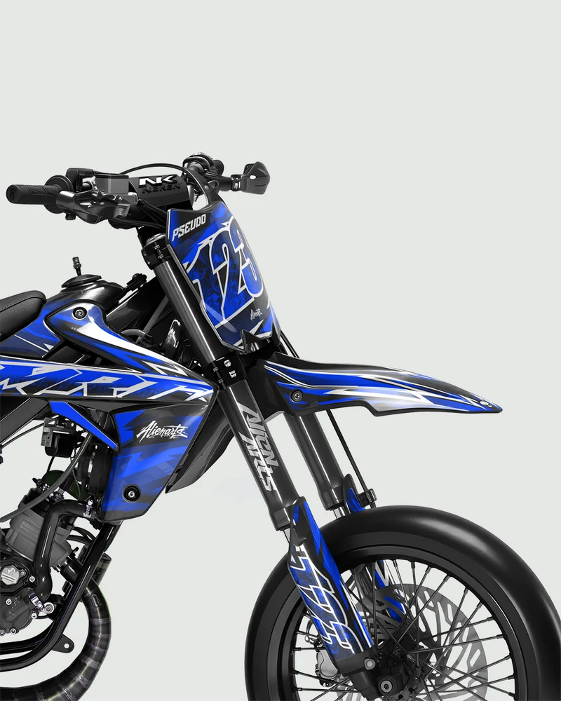 RAMPAGE - Kit deco RIEJU 50cc - Bleu
