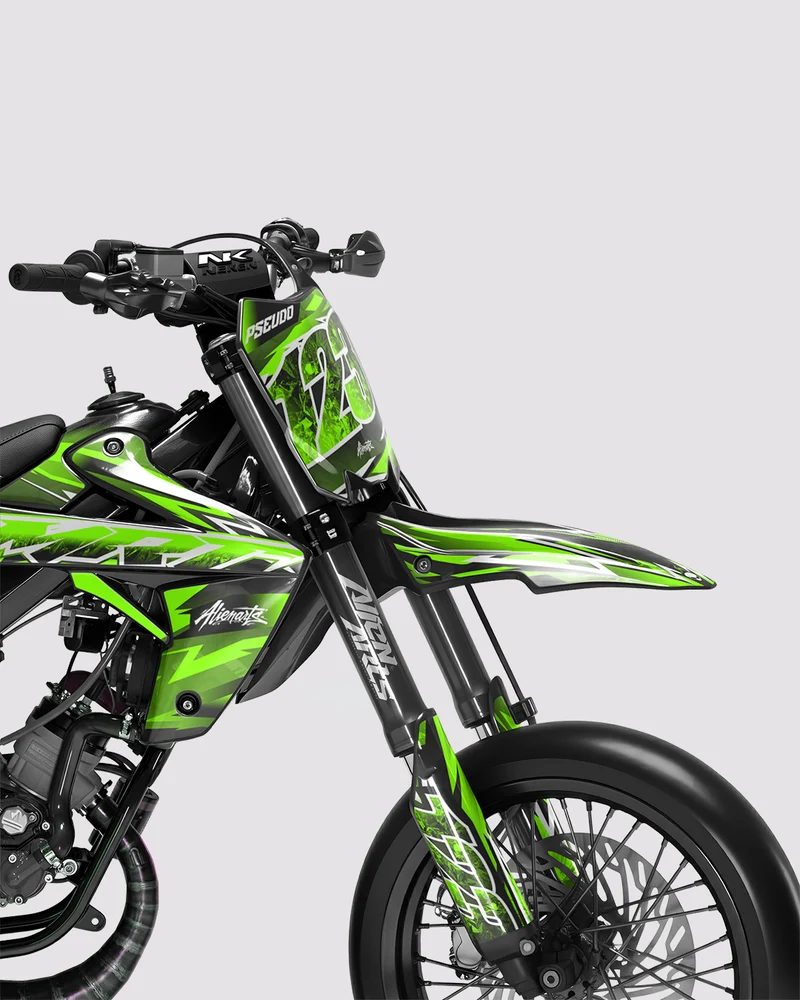 RAMPAGE - Kit deco RIEJU 50cc - Vert