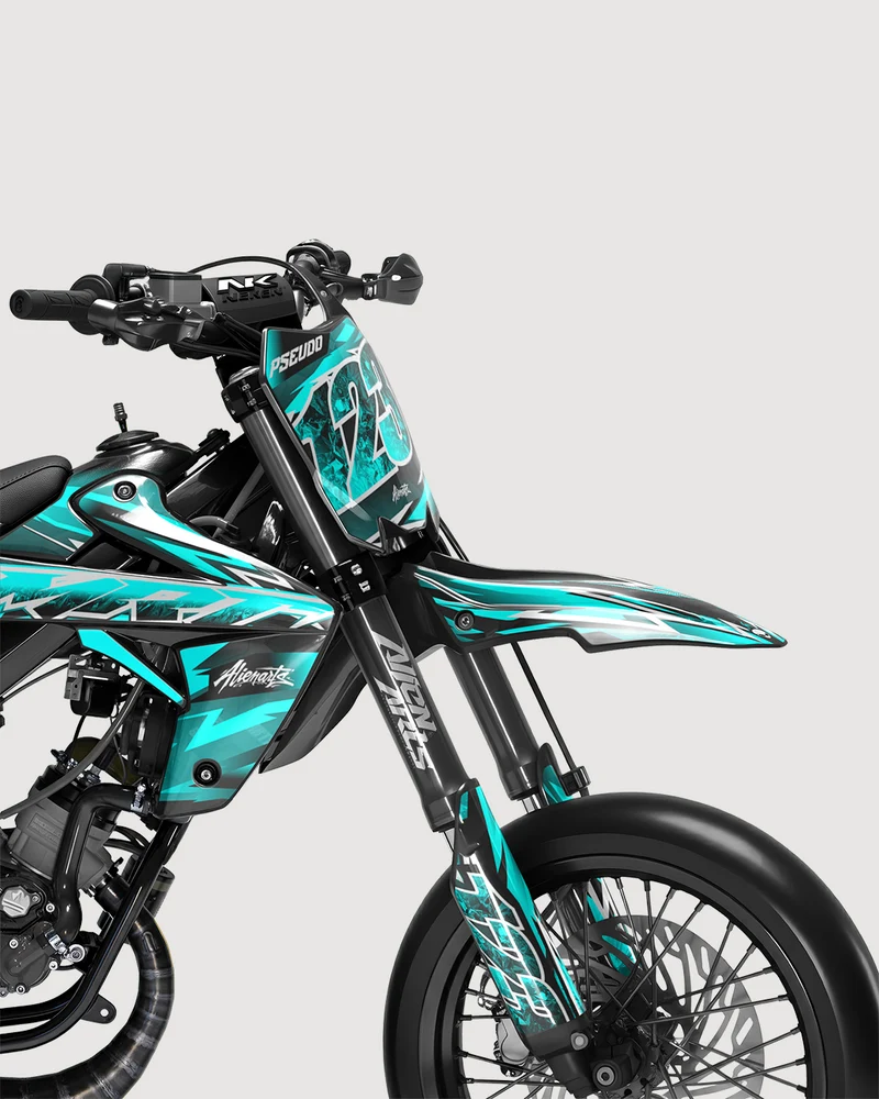 RAMPAGE - Kit deco RIEJU 50cc - Turquoise