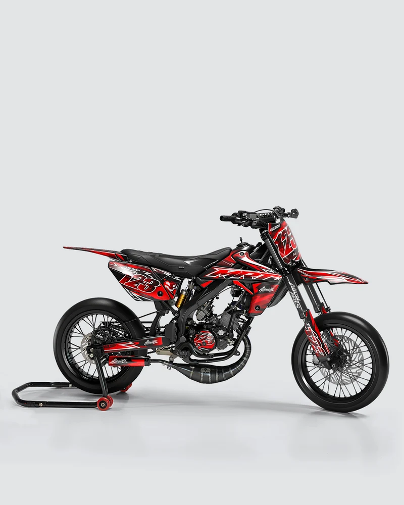RAMPAGE - Kit deco RIEJU 50cc - Rouge