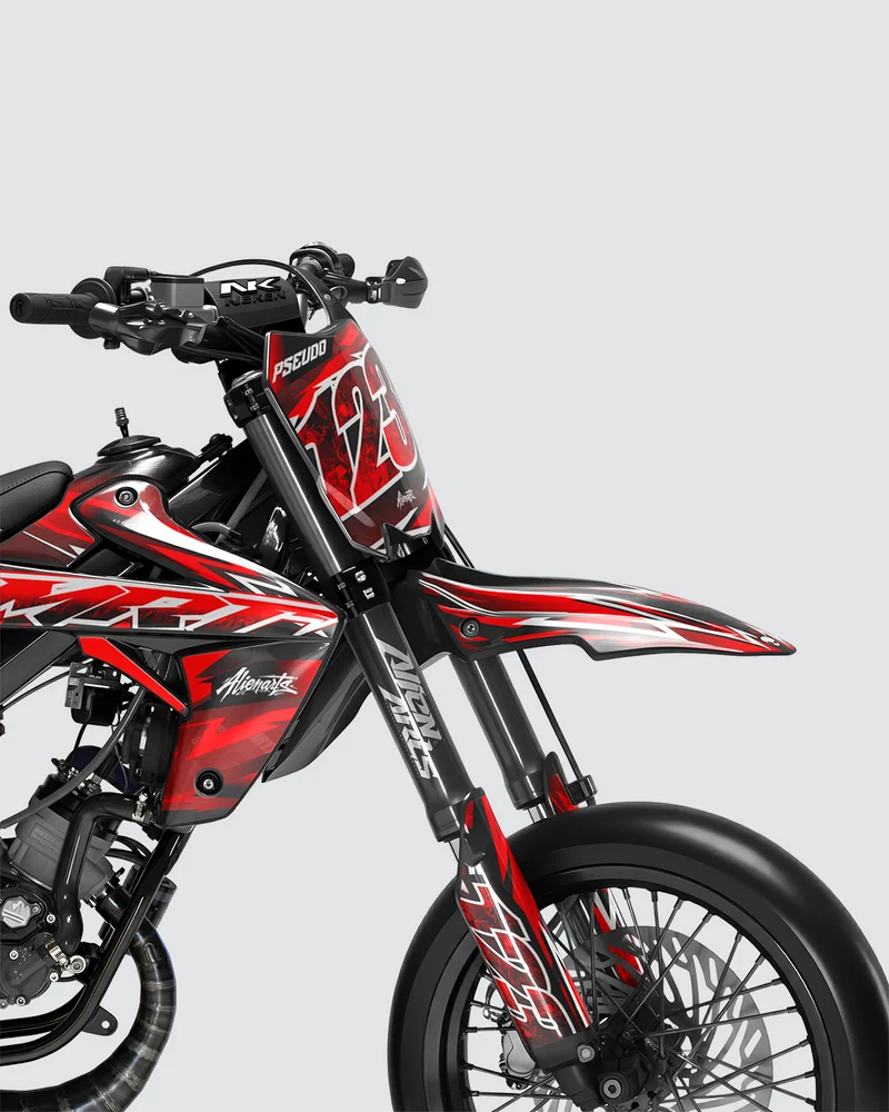 RAMPAGE - Kit deco RIEJU 50cc - Rouge