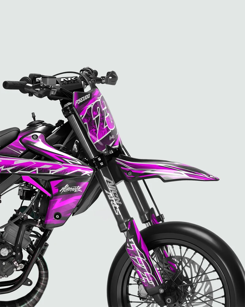 RAMPAGE - Kit deco RIEJU 50cc - Rose