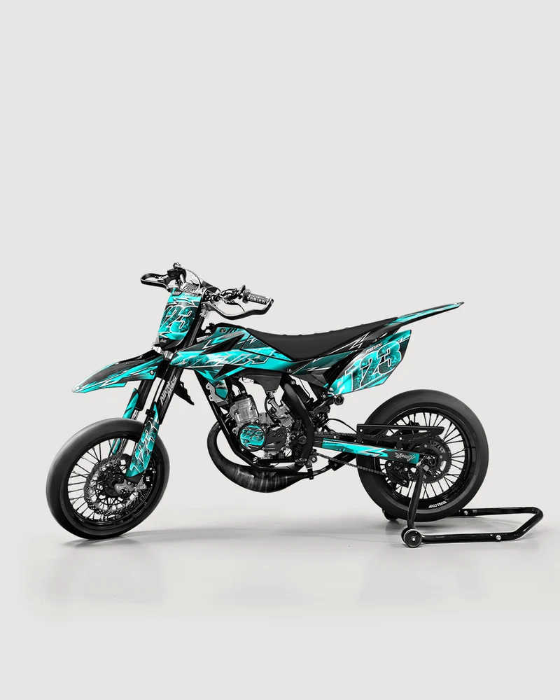 RAMPAGE - Kit deco BETA 50cc - Turquoise