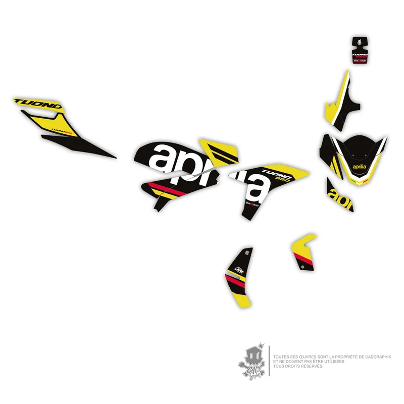 APRILIA KIT DÉCO - TUONO 660 -ACIDE 018- ONLY 50