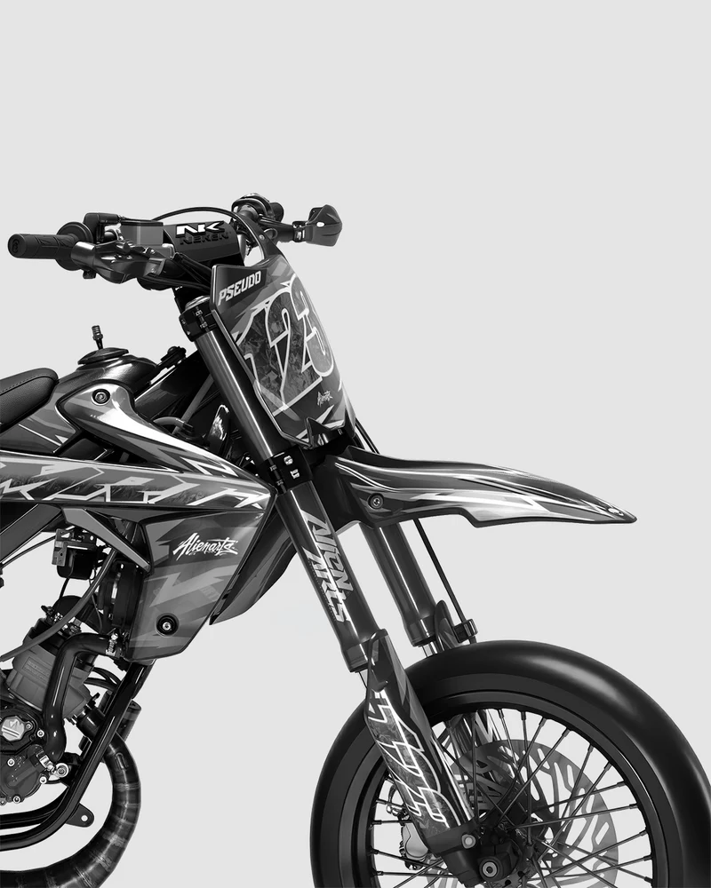 RAMPAGE - Kit deco RIEJU 50cc - Blanc