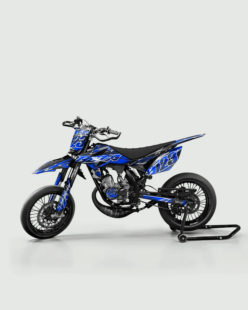 RAMPAGE - Kit deco BETA 50cc - Bleu