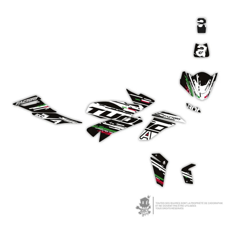 APRILIA KIT DÉCO -1100 DARK FACTORY-W- ONLY 50