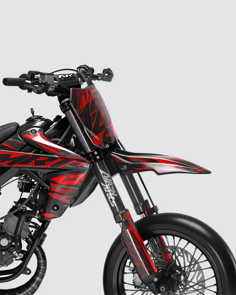 NEMESIS - Kit deco RIEJU 50cc - Rouge