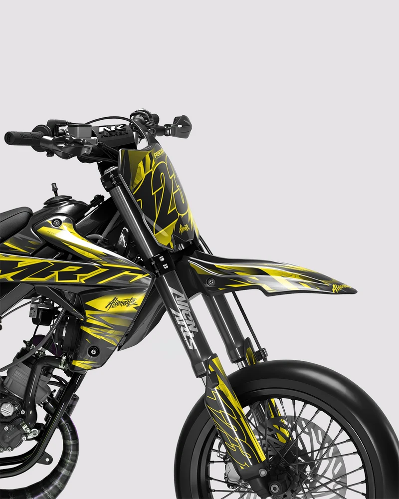 NEMESIS - Kit deco RIEJU 50cc - Jaune