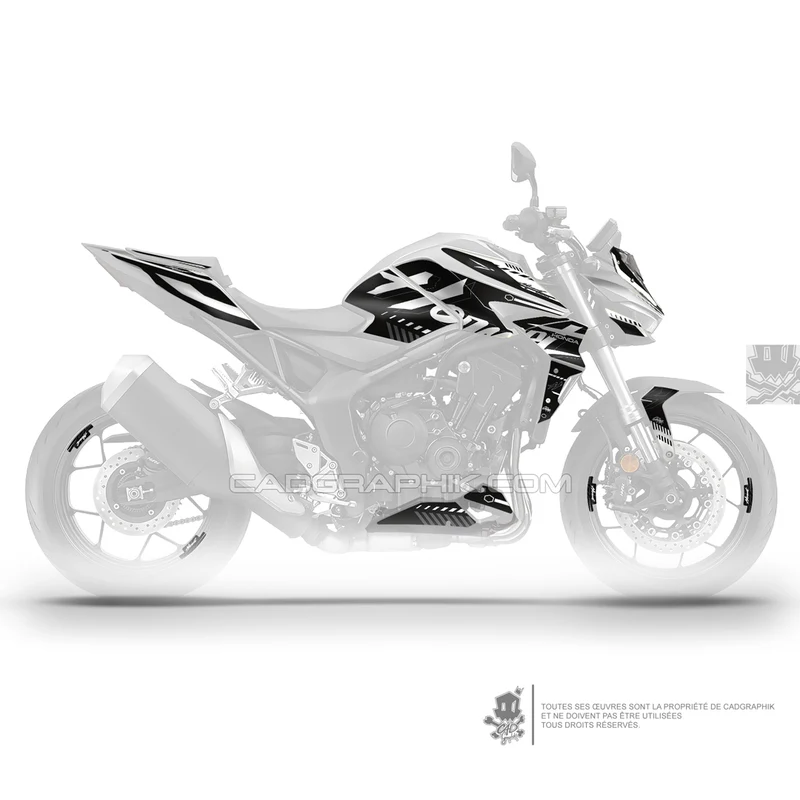KIT DÉCO HONDA CB1000 HORNET SCRIPT - WHITE