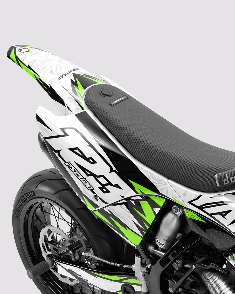 DRAWIX - Kit Déco Supermotard Semi-Personnalisable - Vert