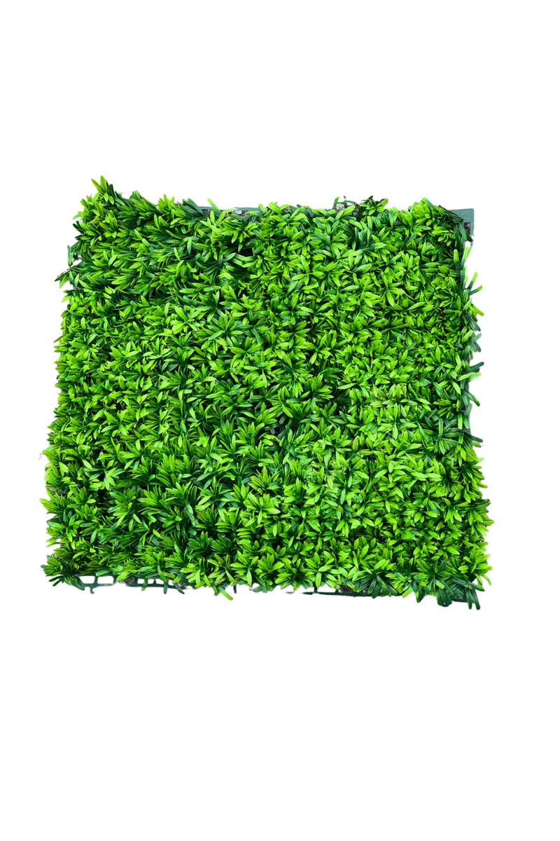 Grüne Kunsthecke Wandpanel 50x50cm UV