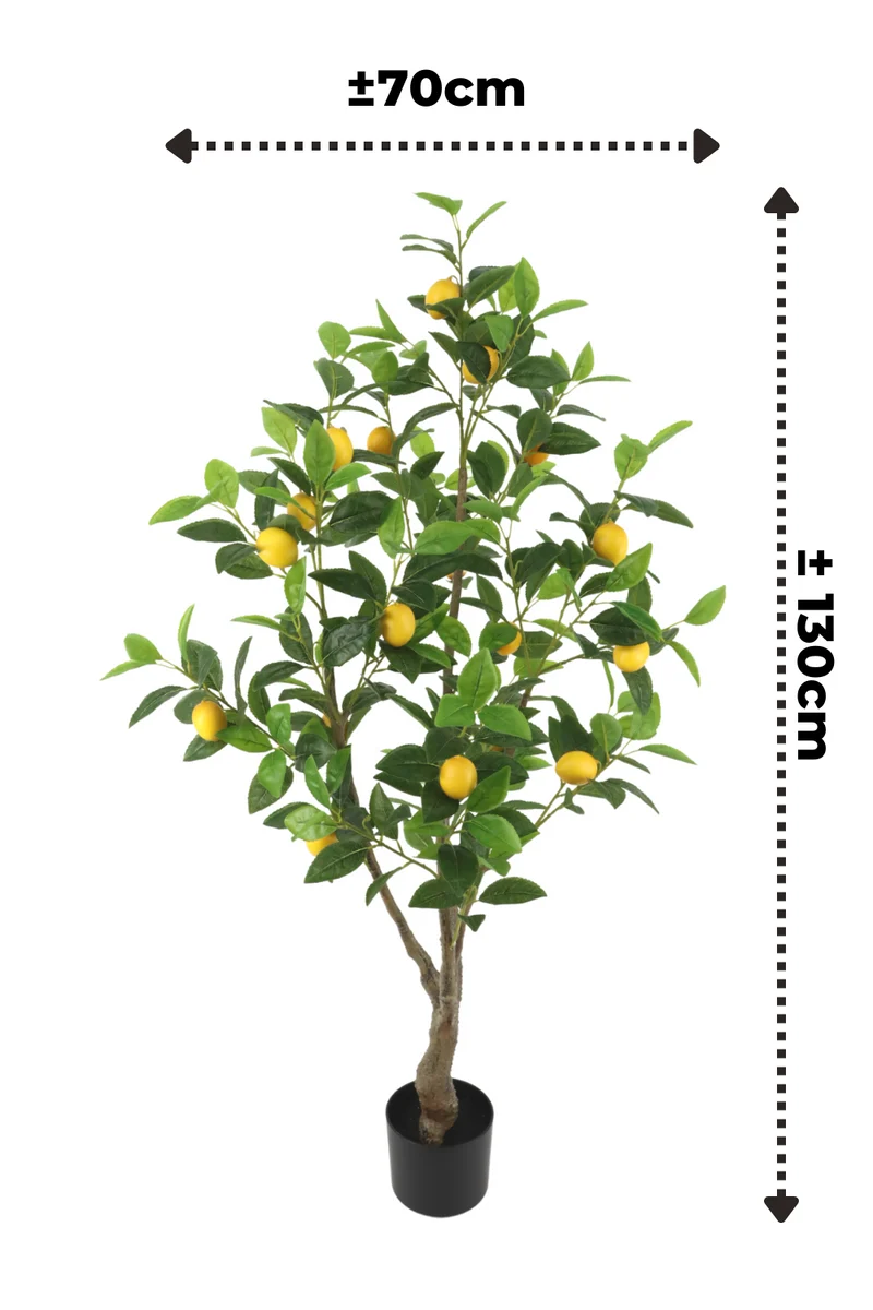 Zitronenbaum Kunstpflanze 130cm