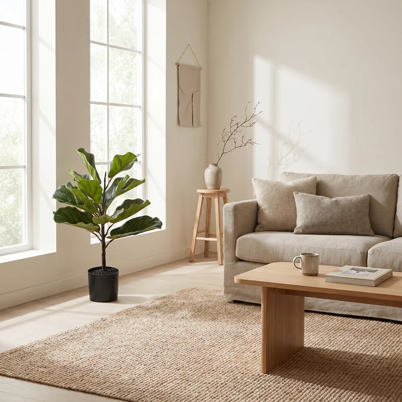 Künstlicher Ficus Lyrata - Luan | 60 cm