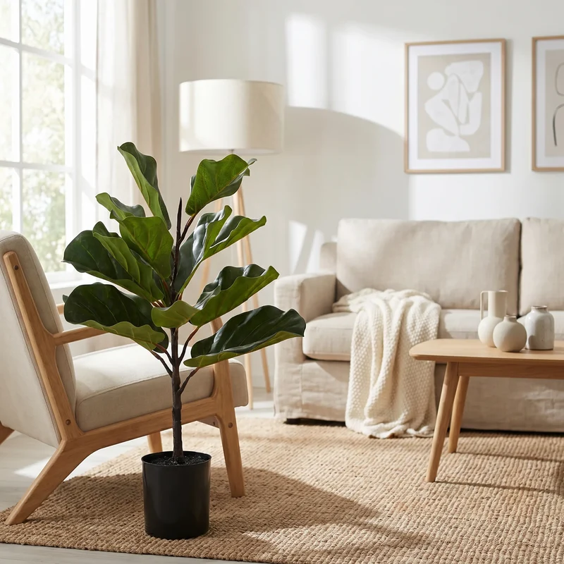 Künstlicher Ficus Lyrata - Luan | 60 cm