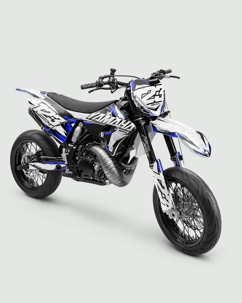DRAWIX - Kit Déco Supermotard Semi-Personnalisable - Bleu