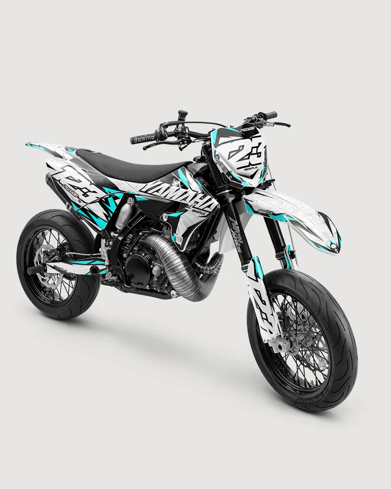 DRAWIX - Kit Déco Supermotard Semi-Personnalisable - Turquoise