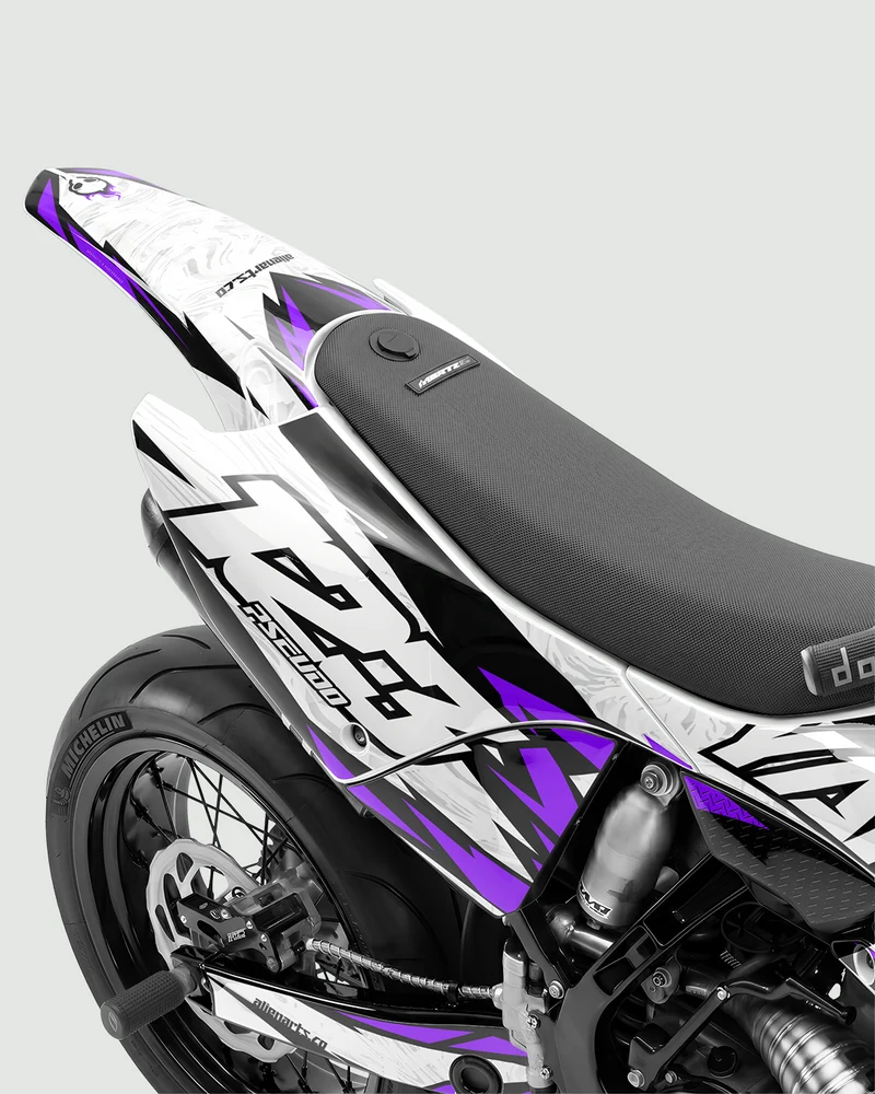 DRAWIX - Kit Déco Supermotard Semi-Personnalisable - Violet